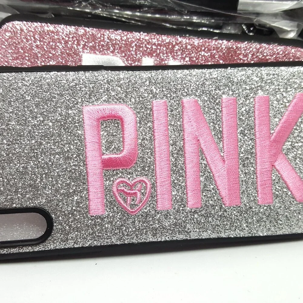 2 Brand New Covers Silver & Pink for Iphone XS (1 Silver and 1 Pink)